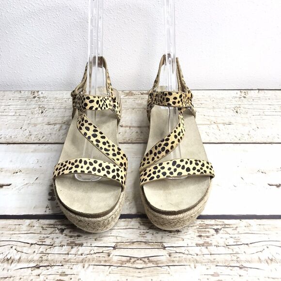 DV Dolce Vita Womens Izola Animal Print Espadrille Sandals, Size 10 US - Picture 1 of 10